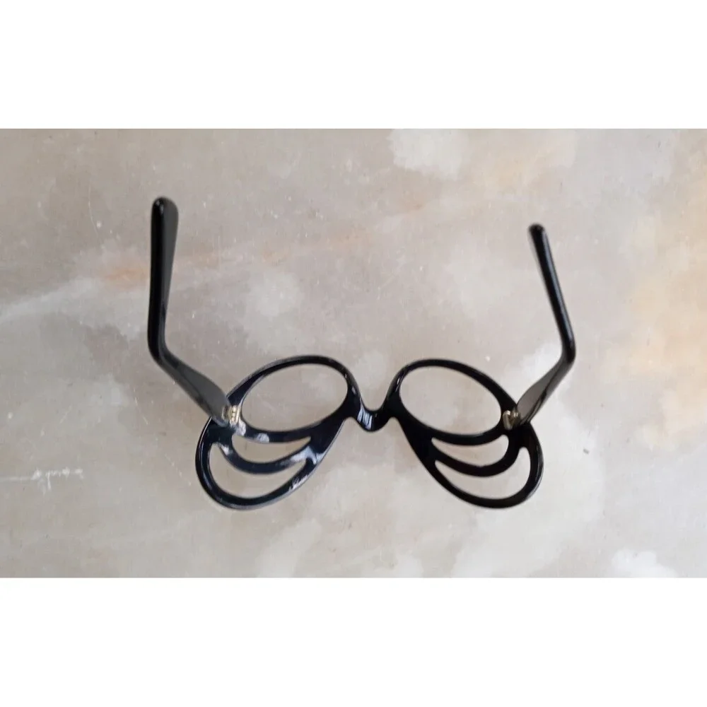 Fabulous Bejewelled Vintage 50's Cats Eye Glasses Frames w/ Christian Dior Case